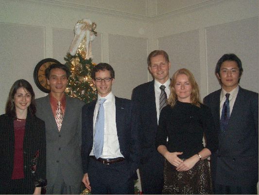 Orthopedic Department Party, Country Club Rochester, December 11, 2004
Sabine, Dr Zhao, Brice, Ari, Me and Kenichiro

