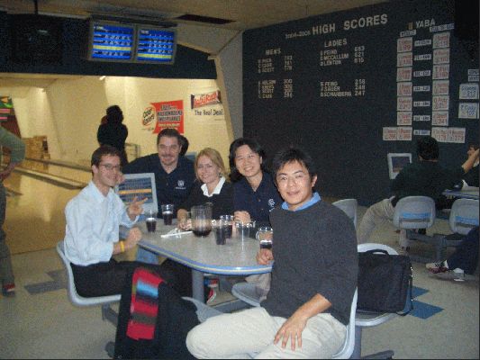 Lab Bowling November 17 2004
Brice, Duane, Me, Vicky and Kenichiro
