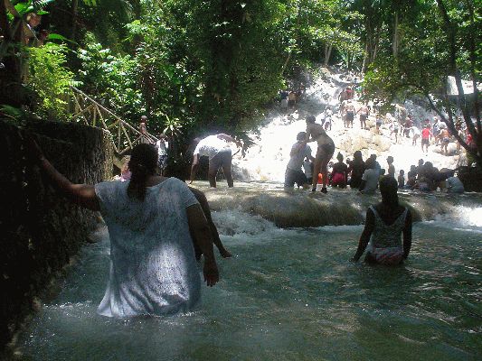 Dun's river waterfall, Ocho Rios
