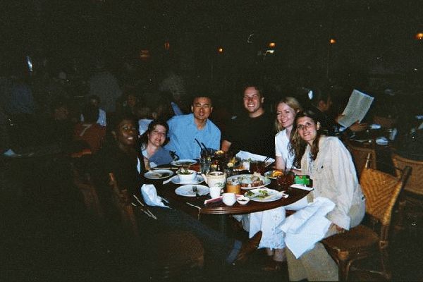 Santa Monica - eating Sushi
Ve, Charlie's wife and C, Steph,Me and Julia
